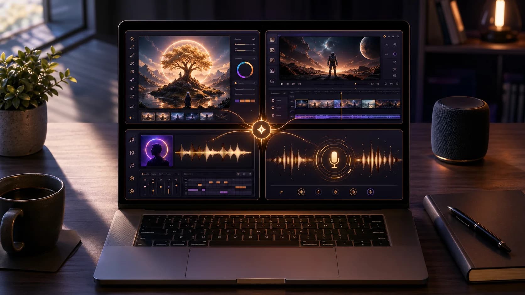 All-in-one AI creative suite workflow